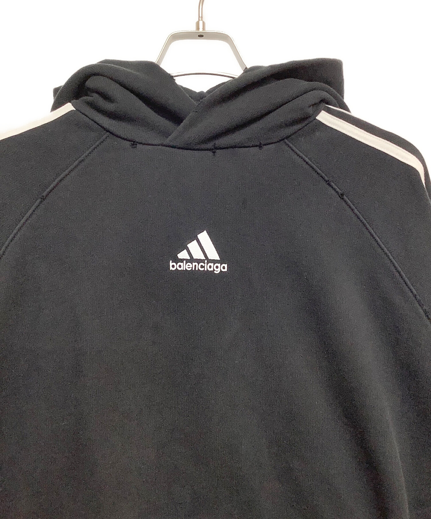 BALENCIAGA (バレンシアガ) adidas (アディダス) HOODIE SMALL FIT ブラック サイズ:3