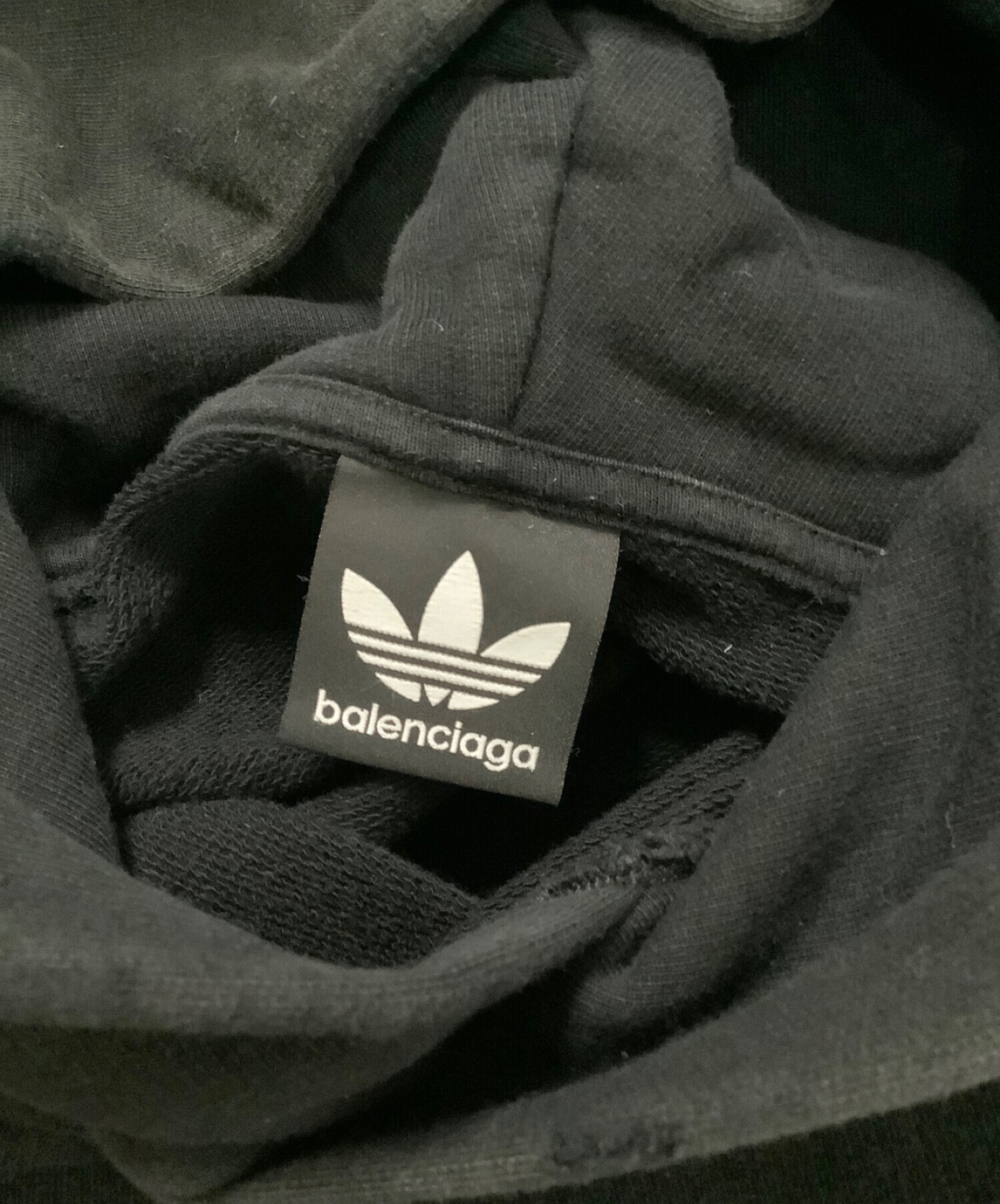 BALENCIAGA (バレンシアガ) adidas (アディダス) HOODIE SMALL FIT ブラック サイズ:3