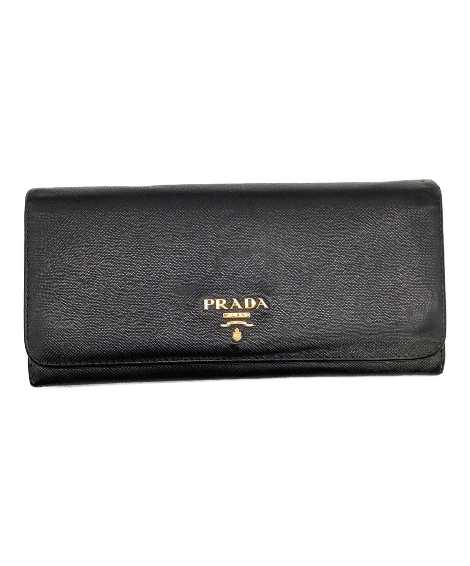 中古・古着通販】PRADA (プラダ) 長財布 ブラック｜ブランド・古着通販