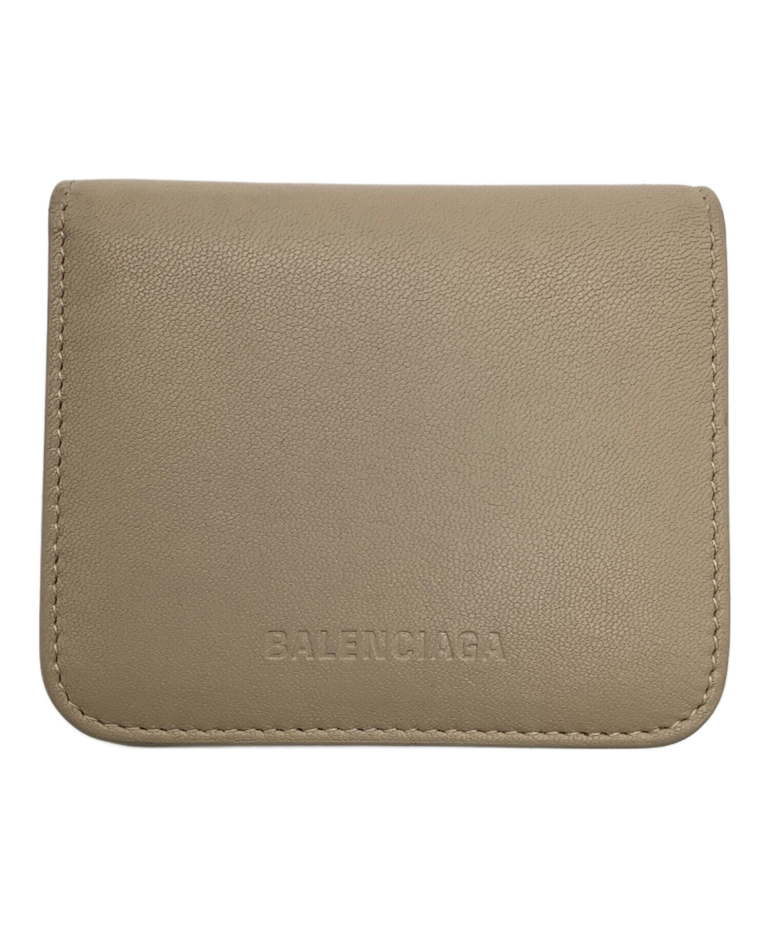 中古・古着通販】BALENCIAGA (バレンシアガ) 2つ折り財布 ベージュ｜ブランド・古着通販 トレファク公式【TREFAC  FASHION】スマホサイト