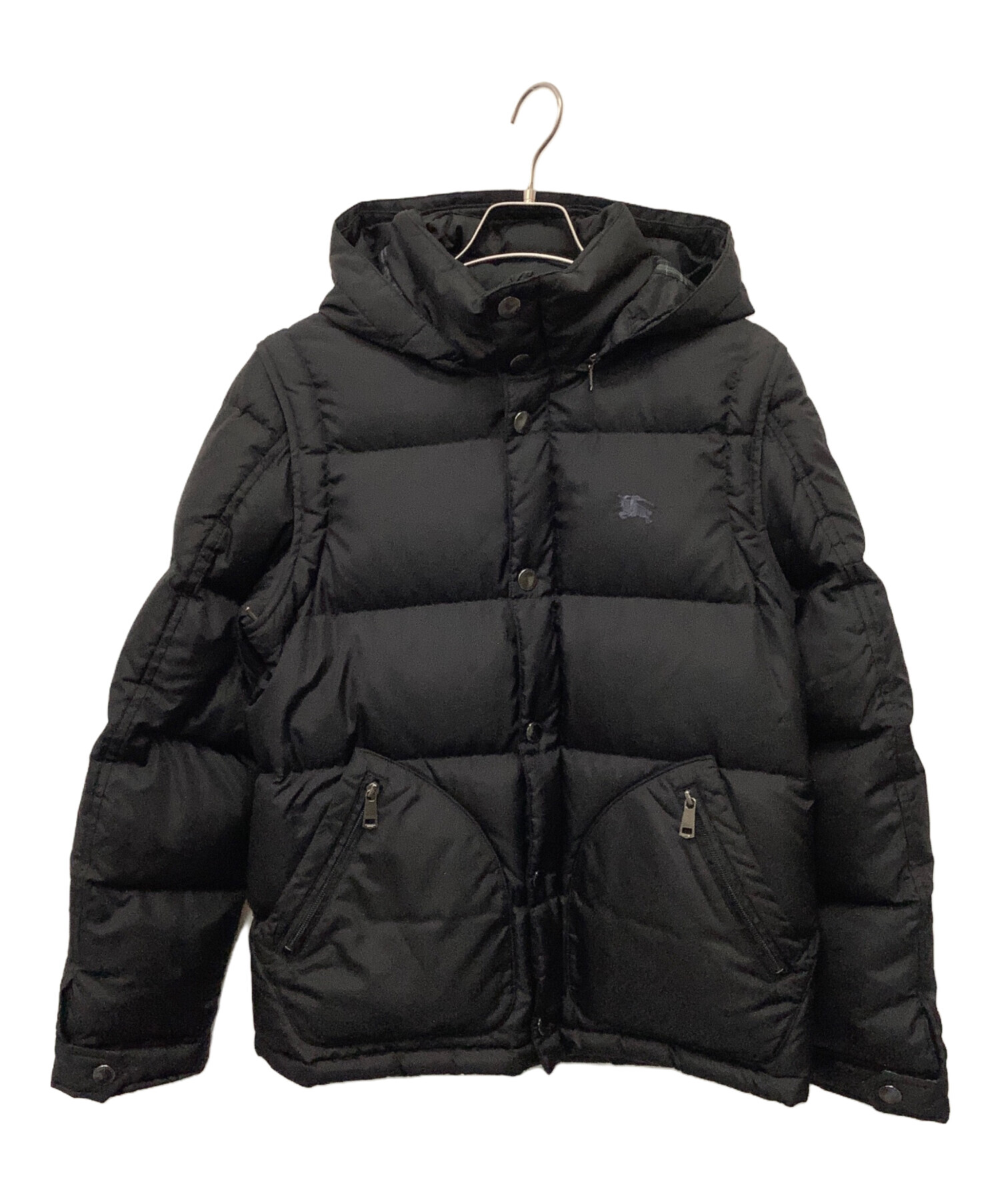 中古・古着通販】BURBERRY BLACK LABEL (バーバリーブラックレーベル) 2WAYダウンジャケット ブラック  サイズ:M｜ブランド・古着通販 トレファク公式【TREFAC FASHION】スマホサイト