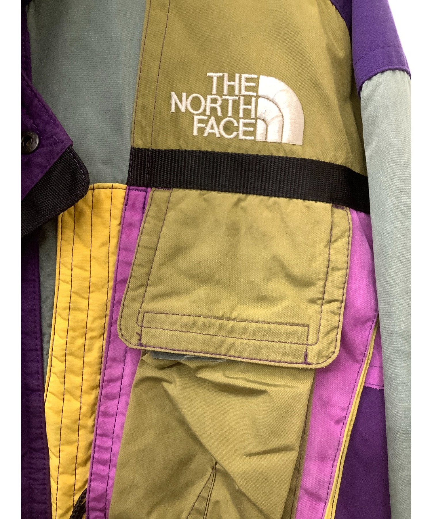 THE NORTH FACE (ザノースフェイス) 90s スキーウェアジャケット パープル×イエロー サイズ:M