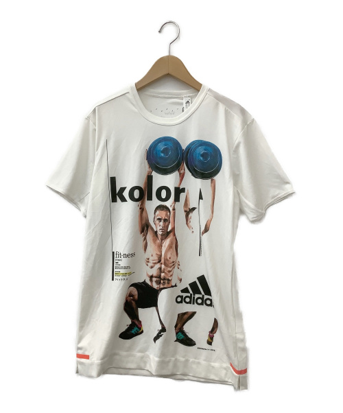 adidas by kolor (アディダスバイカラー) ワークアウトTシャツ ホワイト サイズ:M 未使用品