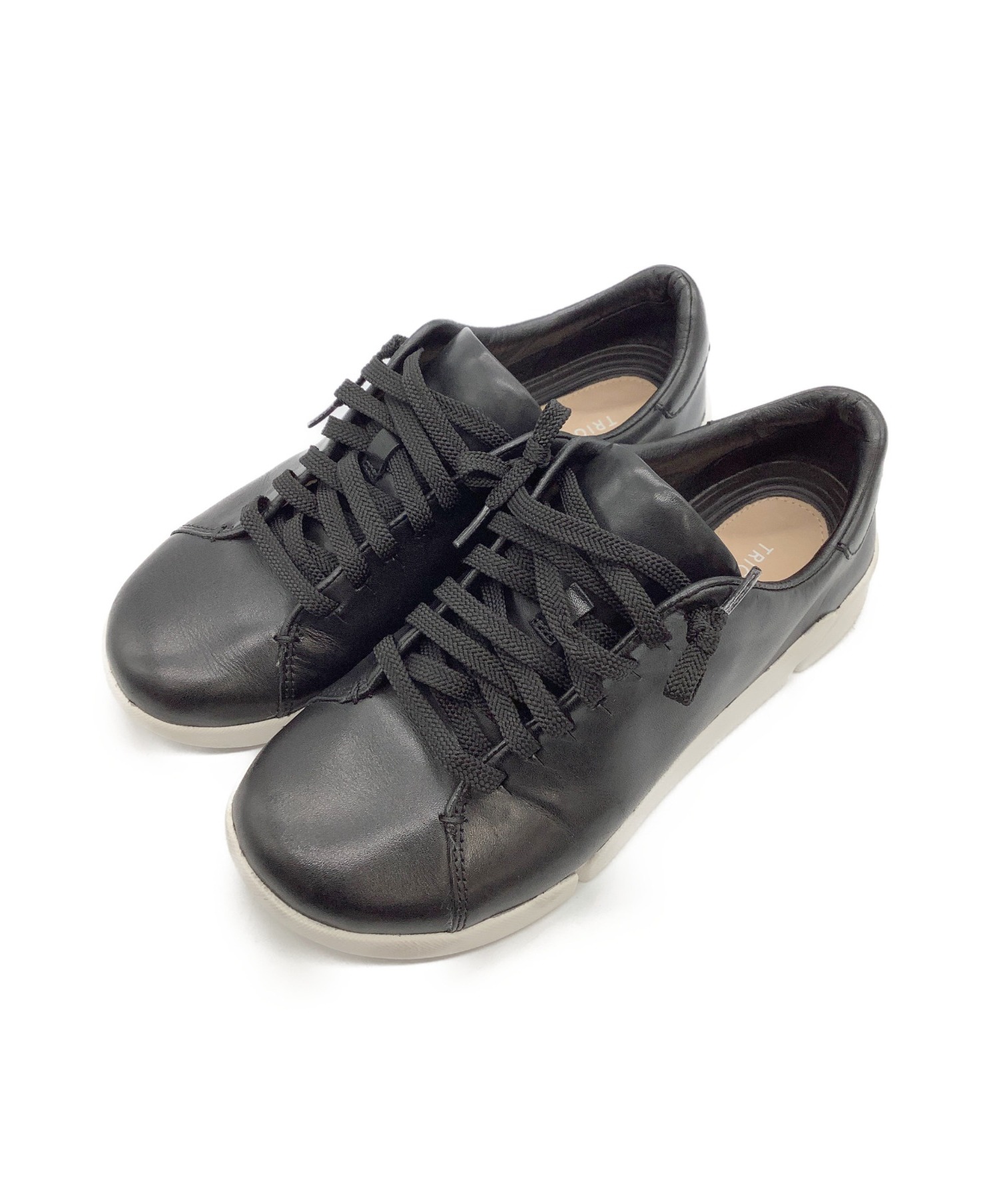 TRIGENIC Clarks (トライジェニッククラークス) レザーシューズ ブラック サイズ:23.5 61147944 Tri Abby