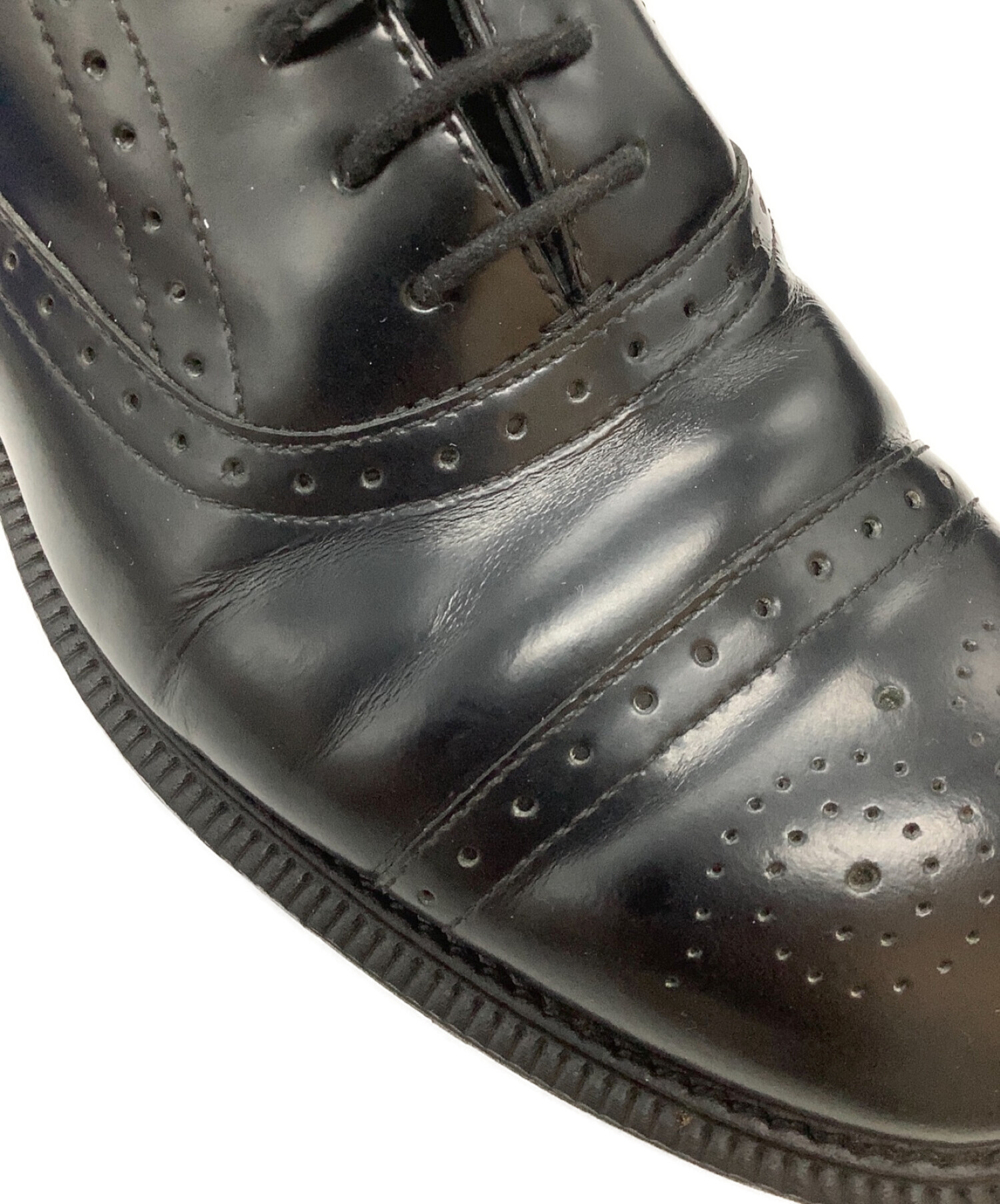 中古・古着通販】Dr.Martens (ドクターマーチン) 内羽根ストレートチップシューズ ブラック サイズ:8 UK｜ブランド・古着通販  トレファク公式【TREFAC FASHION】スマホサイト