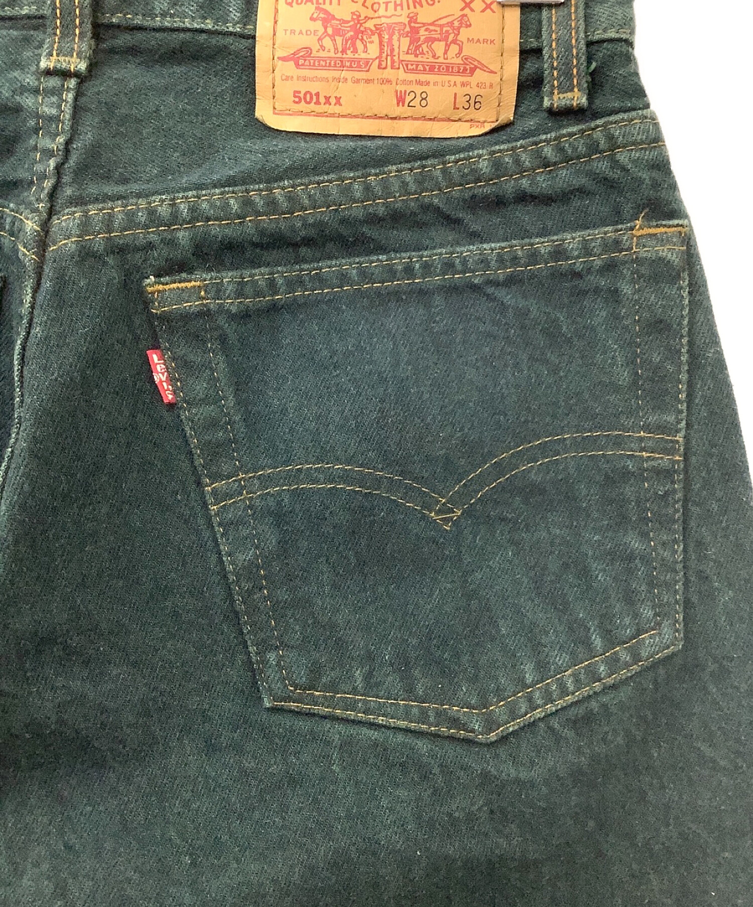 中古・古着通販】LEVI'S (リーバイス) デニムパンツ グリーン サイズ