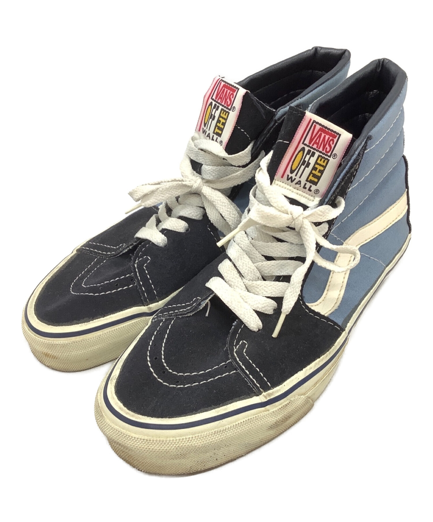 VANS (バンズ) シューズ 80～90´s USA製 ブルー×ブラック サイズ:サイズ表記が無い為およそ25.5cm