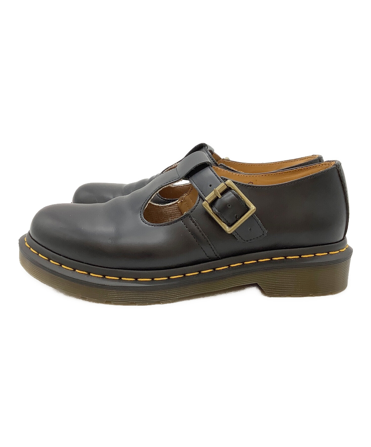 Dr.Martens POLLEY Tバーシューズ ブラック サイズUK5 50%OFF - 靴