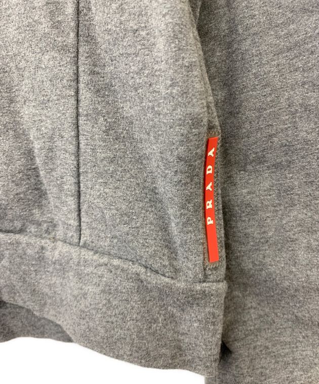 中古・古着通販】PRADA (プラダ) サイドラインジップパーカー グレー