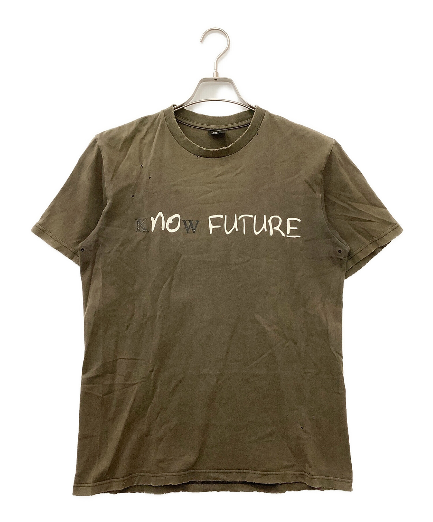 NUMBER (N)INE (ナンバーナイン) KnoW FUTURE 2004SS DREAM期 プリントTシャツ オリーブ サイズ:3