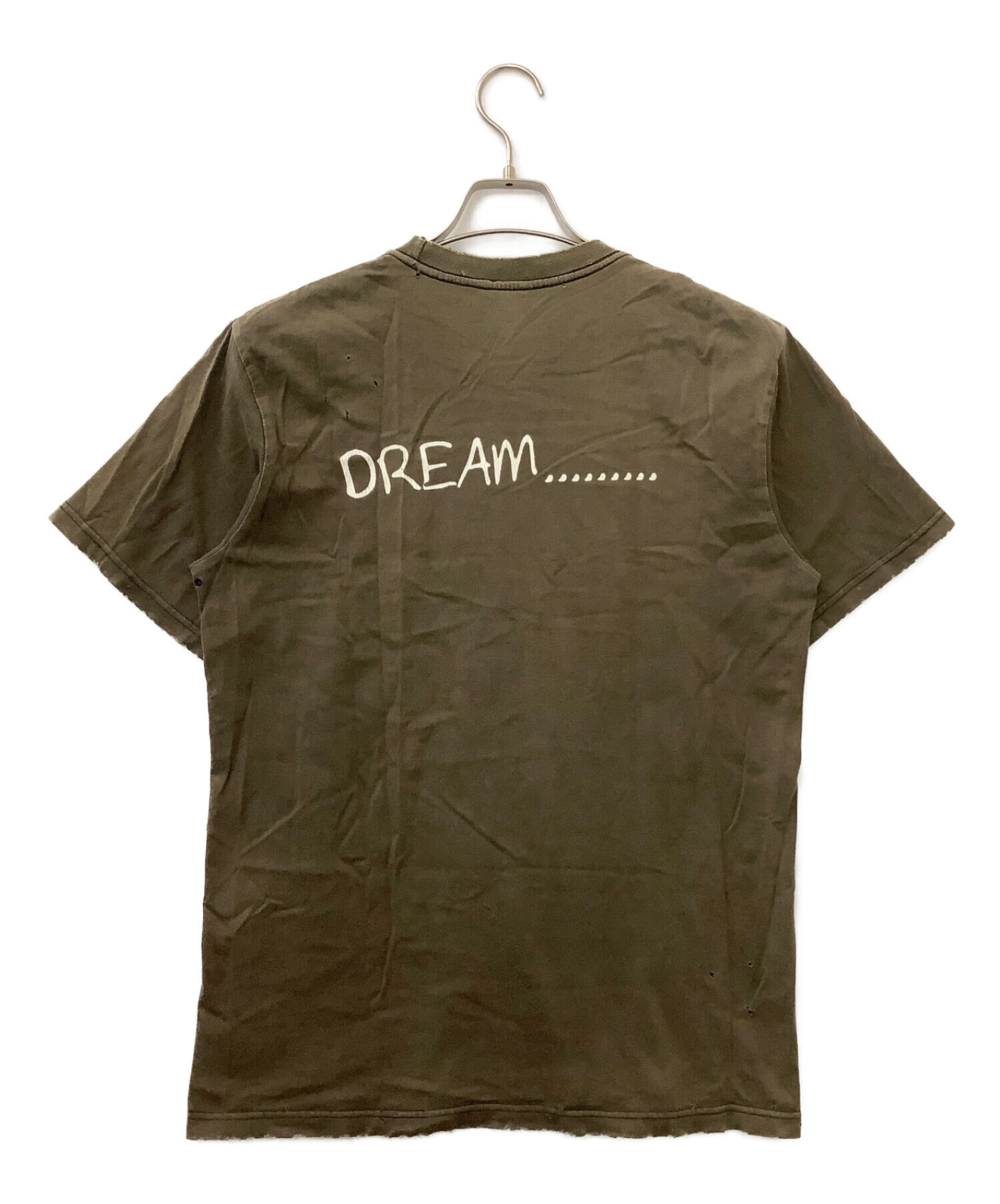 NUMBER (N)INE (ナンバーナイン) KnoW FUTURE 2004SS DREAM期 プリントTシャツ オリーブ サイズ:3