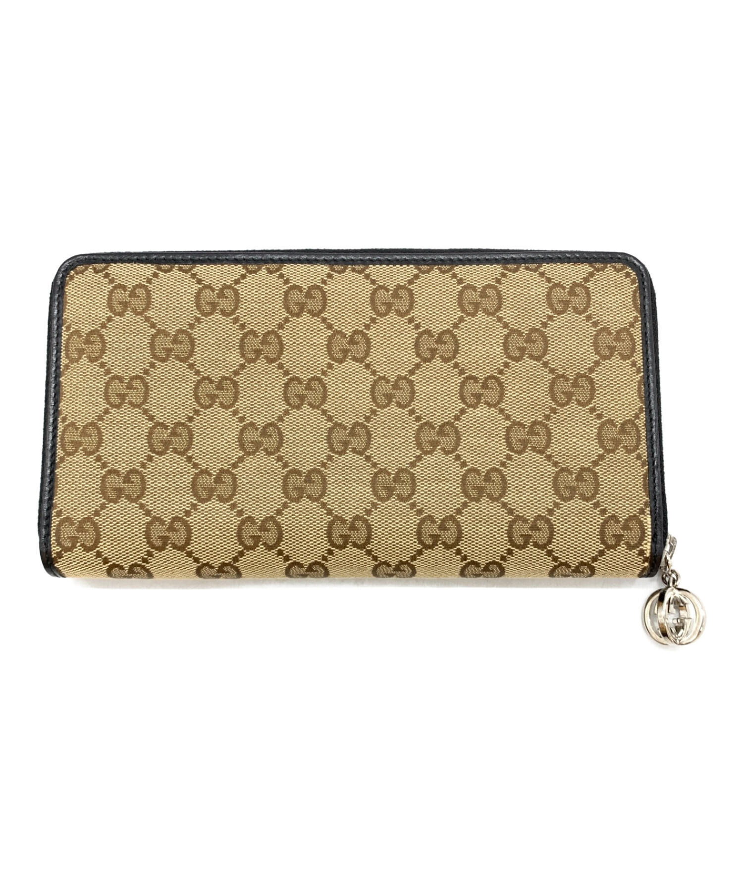 中古・古着通販】GUCCI (グッチ) GGキャンバス 長財布 ブラウン