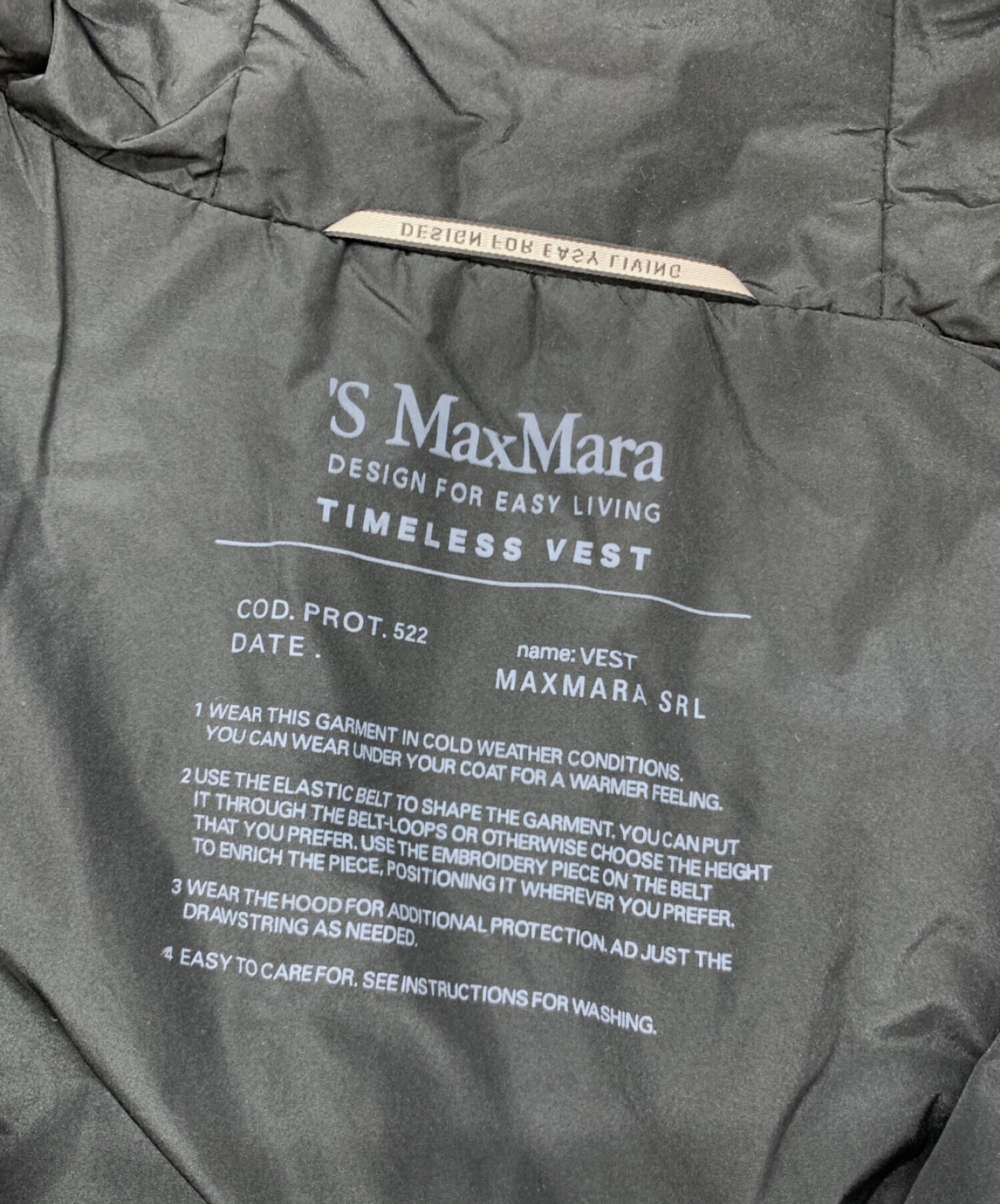 未使用品 マックスマーラ MAX MARA シルク リブ ニット ノースリーブ ...