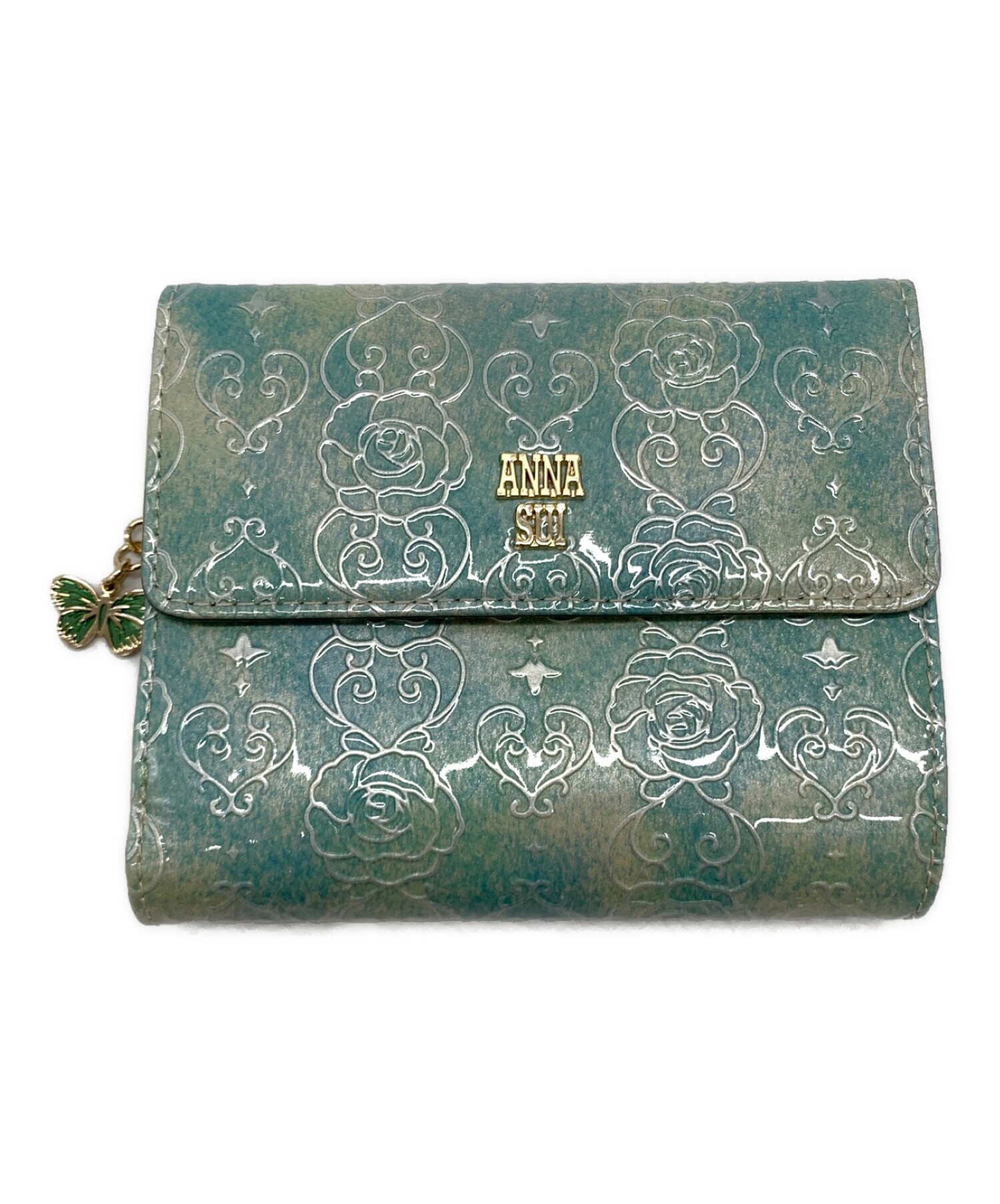 中古・古着通販】ANNA SUI (アナスイ) ローズハート 3つ折り財布