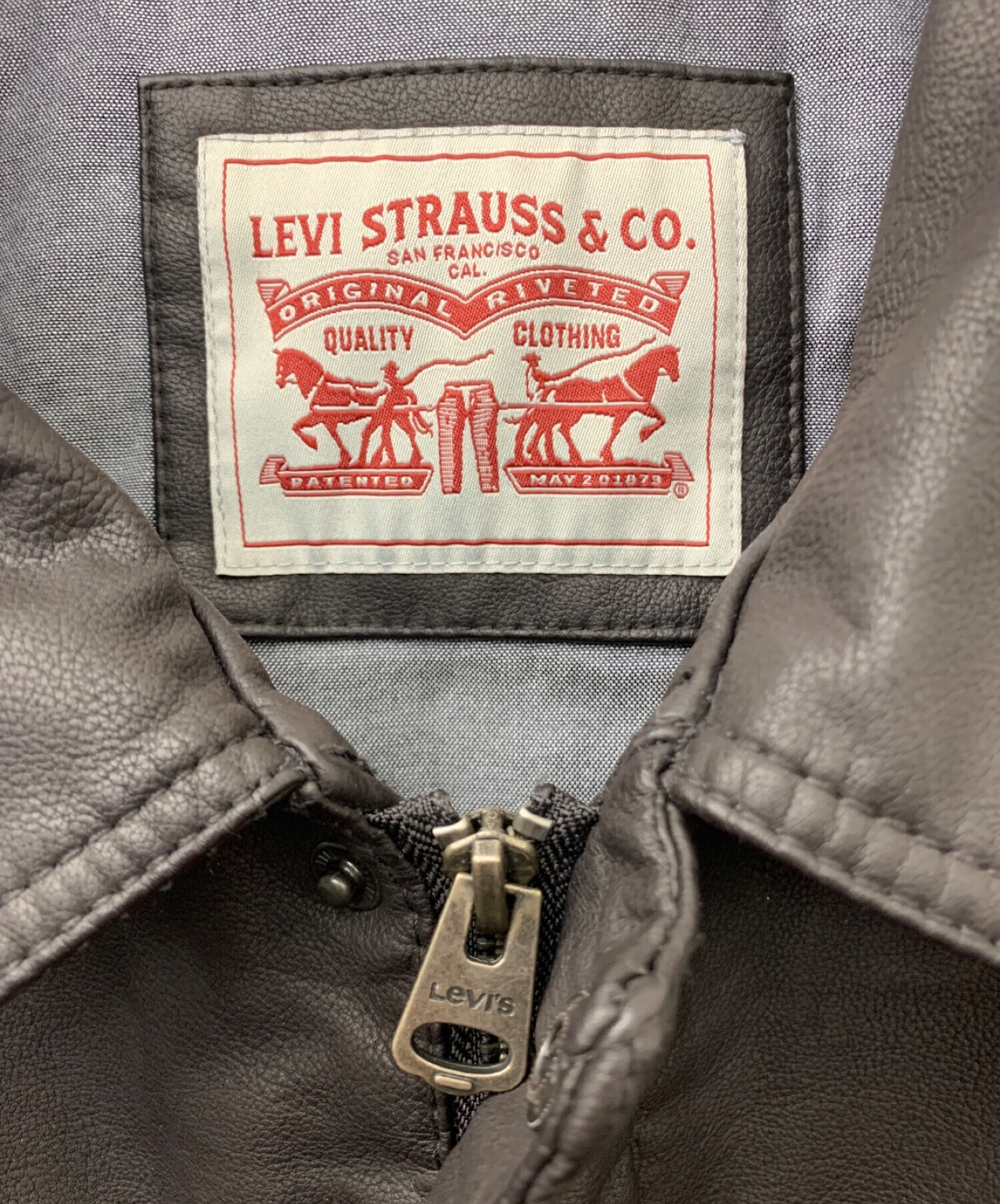 リーバイス Levi's メンズ フェイクレザー ボンバージャケット ...