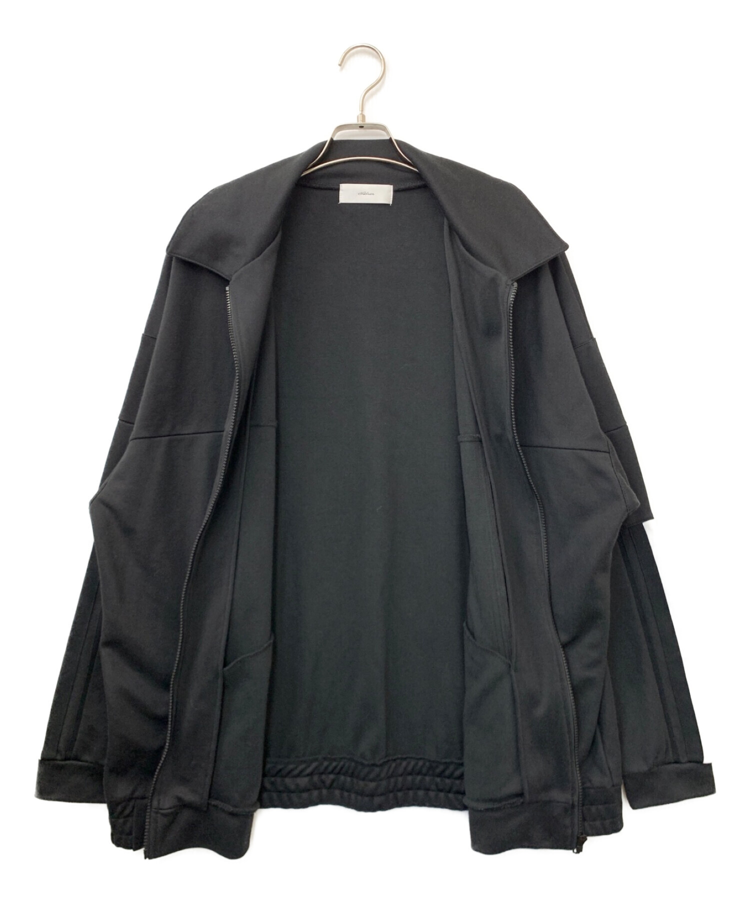 ADRER (アドラー) LINE SLEEVE TRACK JACKET ブラック サイズ:M