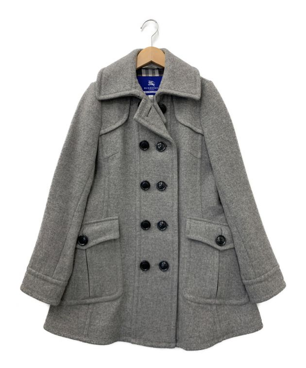 中古・古着通販】BURBERRY BLUE LABEL (バーバリーブルーレーベル) ウールコート グレー サイズ:40｜ブランド・古着通販  トレファク公式【TREFAC FASHION】スマホサイト