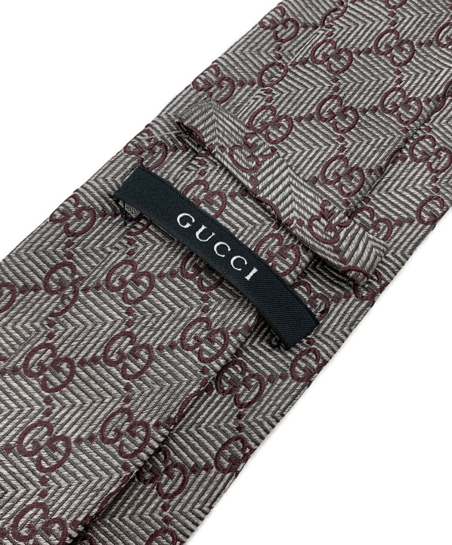 中古・古着通販】GUCCI (グッチ) ネクタイ グレー サイズ:-｜ブランド