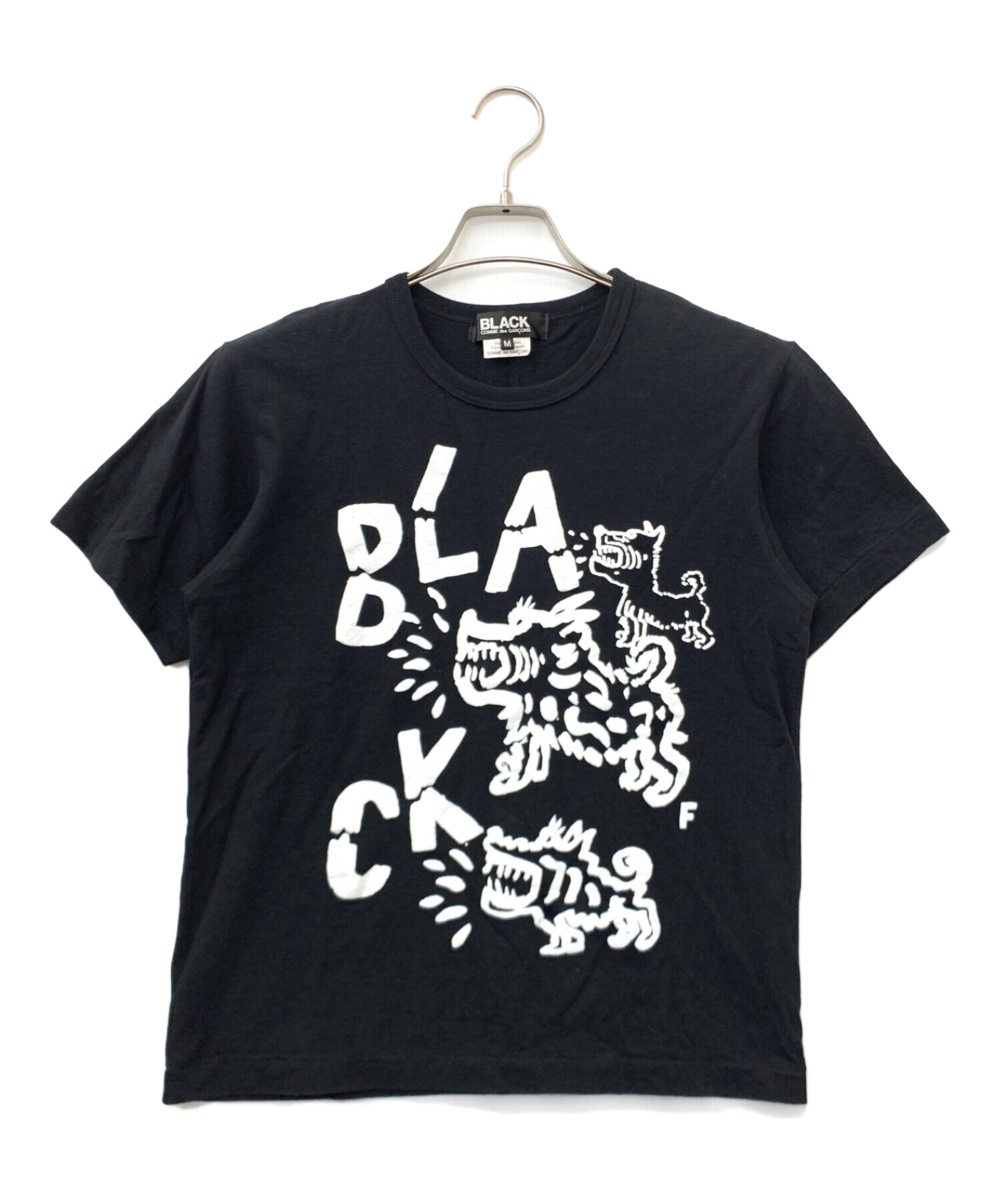 BLACK COMME des GARCONS (ブラック コムデギャルソン) Tシャツ ブラック サイズ:M