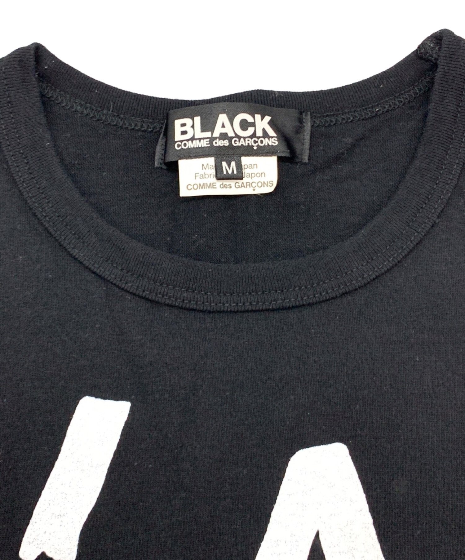 中古・古着通販】BLACK COMME des GARCONS (ブラック コムデギャルソン) Tシャツ ブラック サイズ:M｜ブランド・古着通販  トレファク公式【TREFAC FASHION】スマホサイト