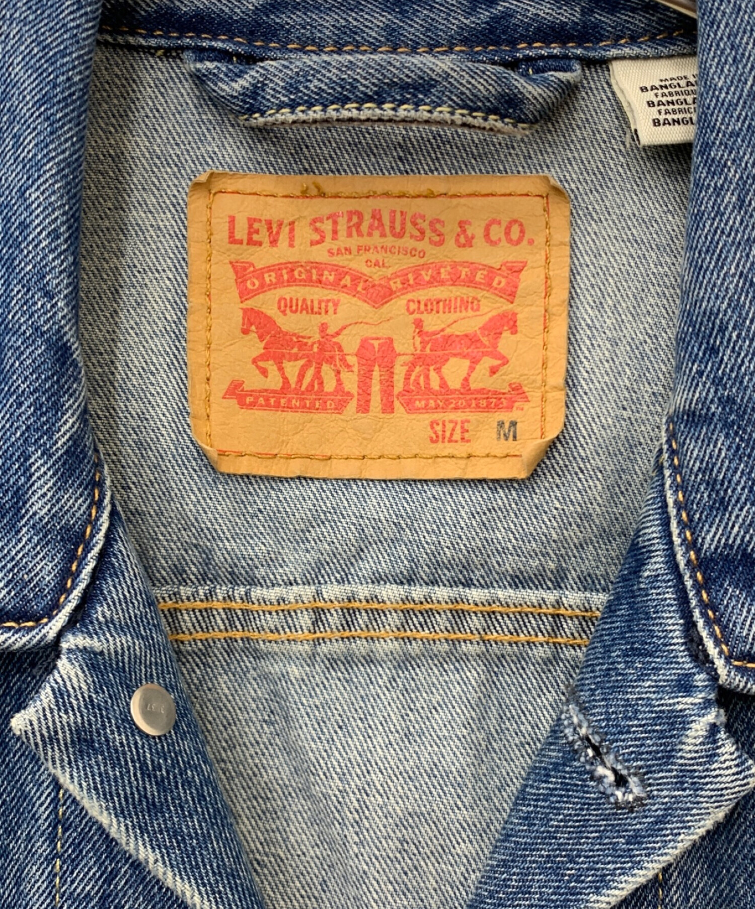 LEVI'S (リーバイス) 3rdタイプデニムジャケット インディゴ サイズ:M