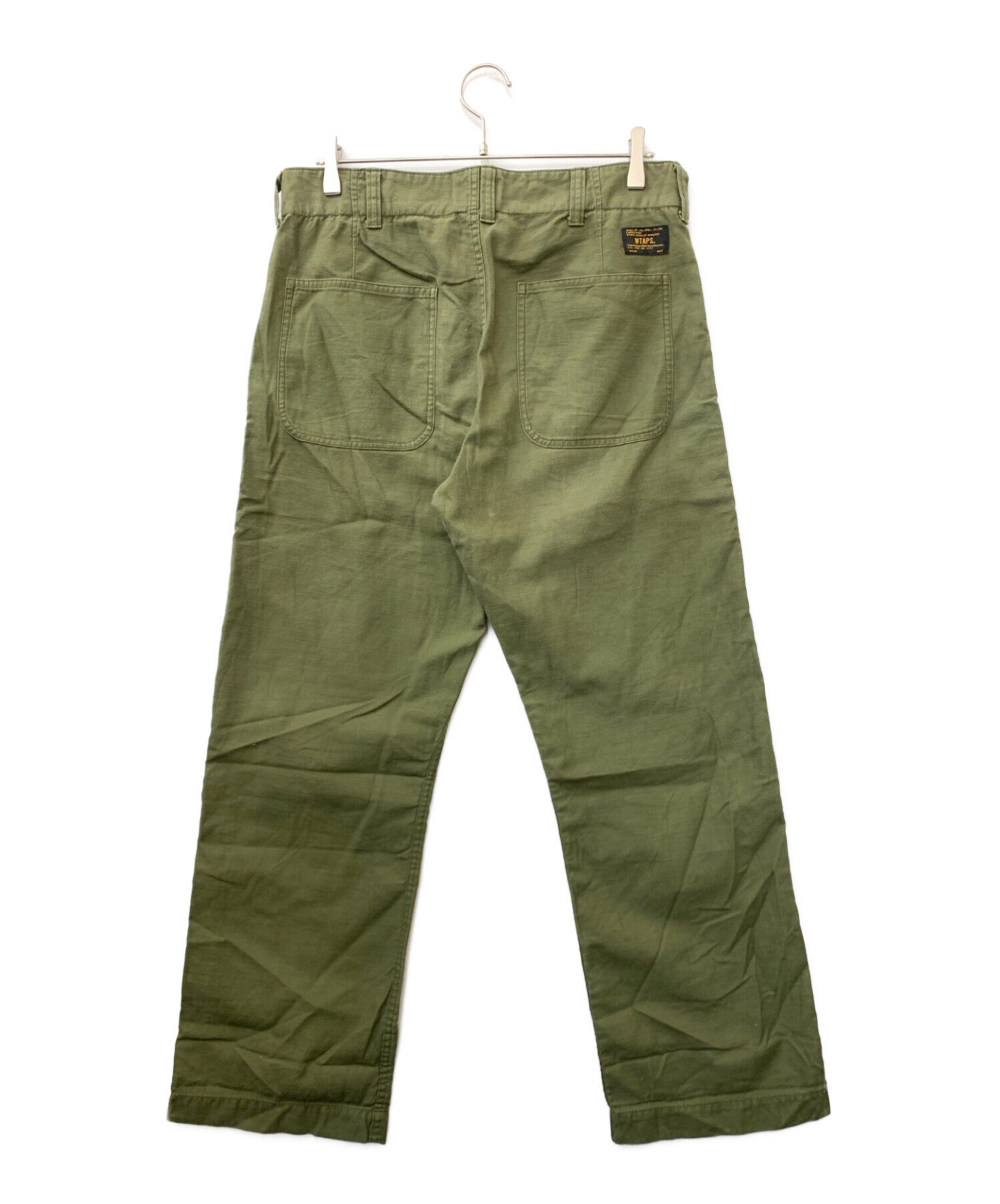 WTAPS (ダブルタップス) TROUSERS.COTTON.SATIN カーキ サイズ:2