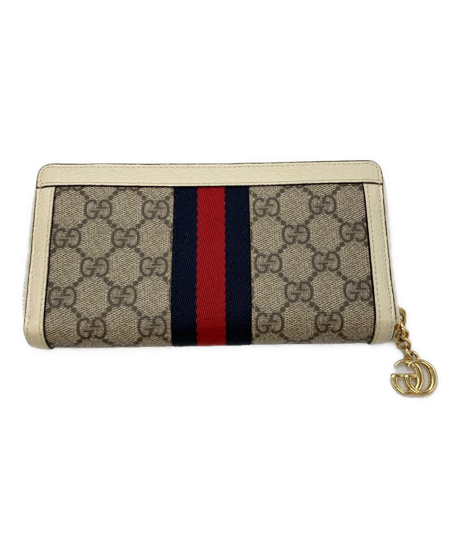 中古・古着通販】GUCCI (グッチ) オフィディア GGジップアラウンドウォレット ベージュ×トリコロール｜ブランド・古着通販  トレファク公式【TREFAC FASHION】スマホサイト