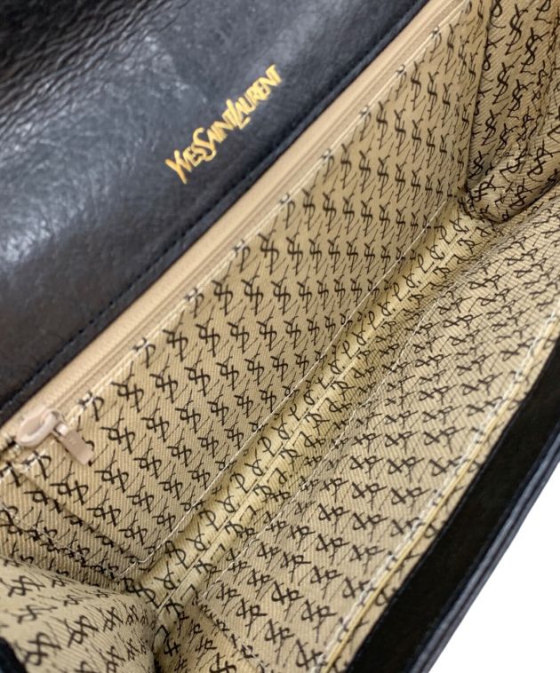 中古・古着通販】Yves Saint Laurent (イヴサンローラン) オールドレザークラッチバッグ ブラック｜ブランド・古着通販  トレファク公式【TREFAC FASHION】スマホサイト