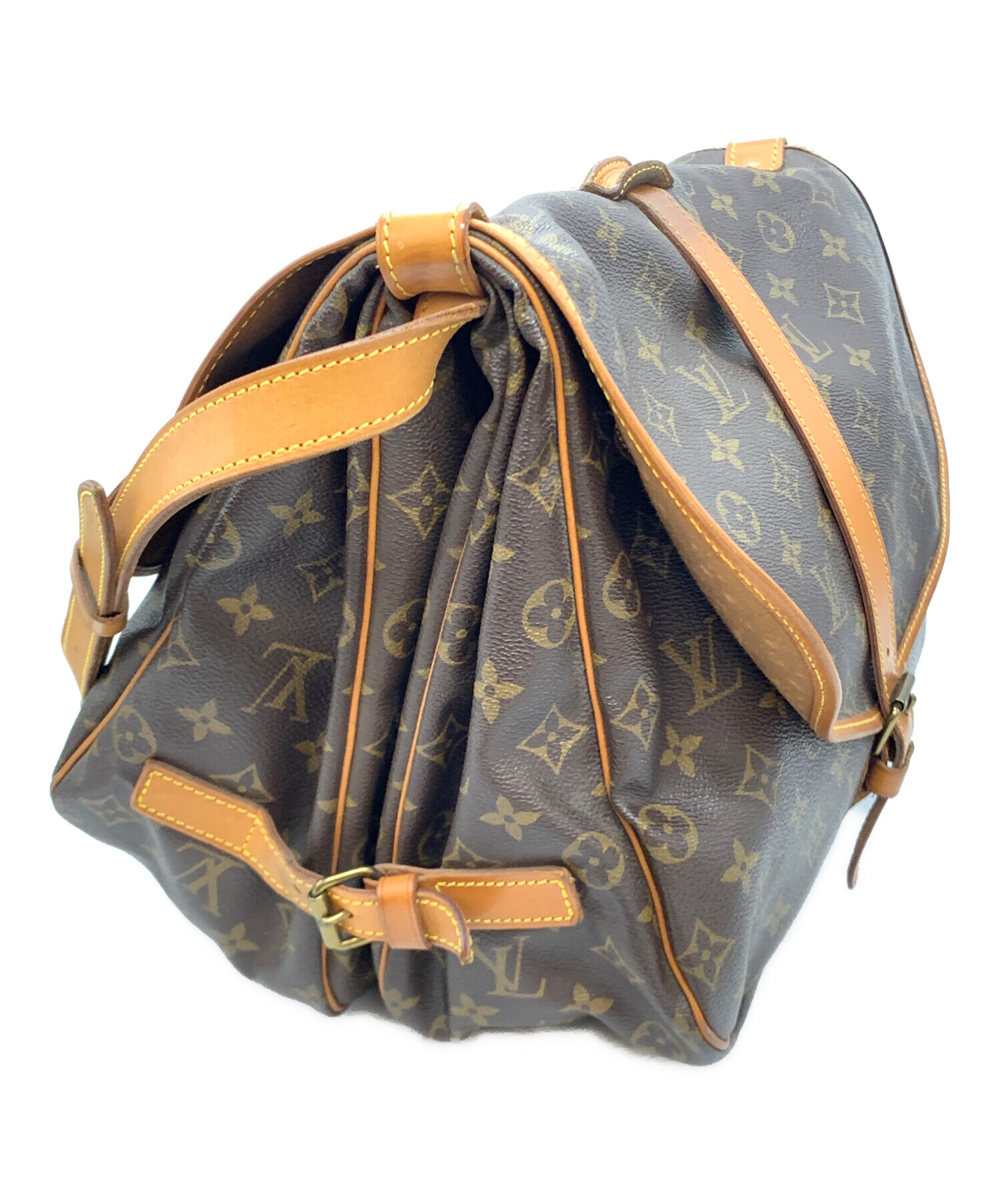 LOUIS VUITTON (ルイ ヴィトン) モノグラム ソミュール35 エベヌ