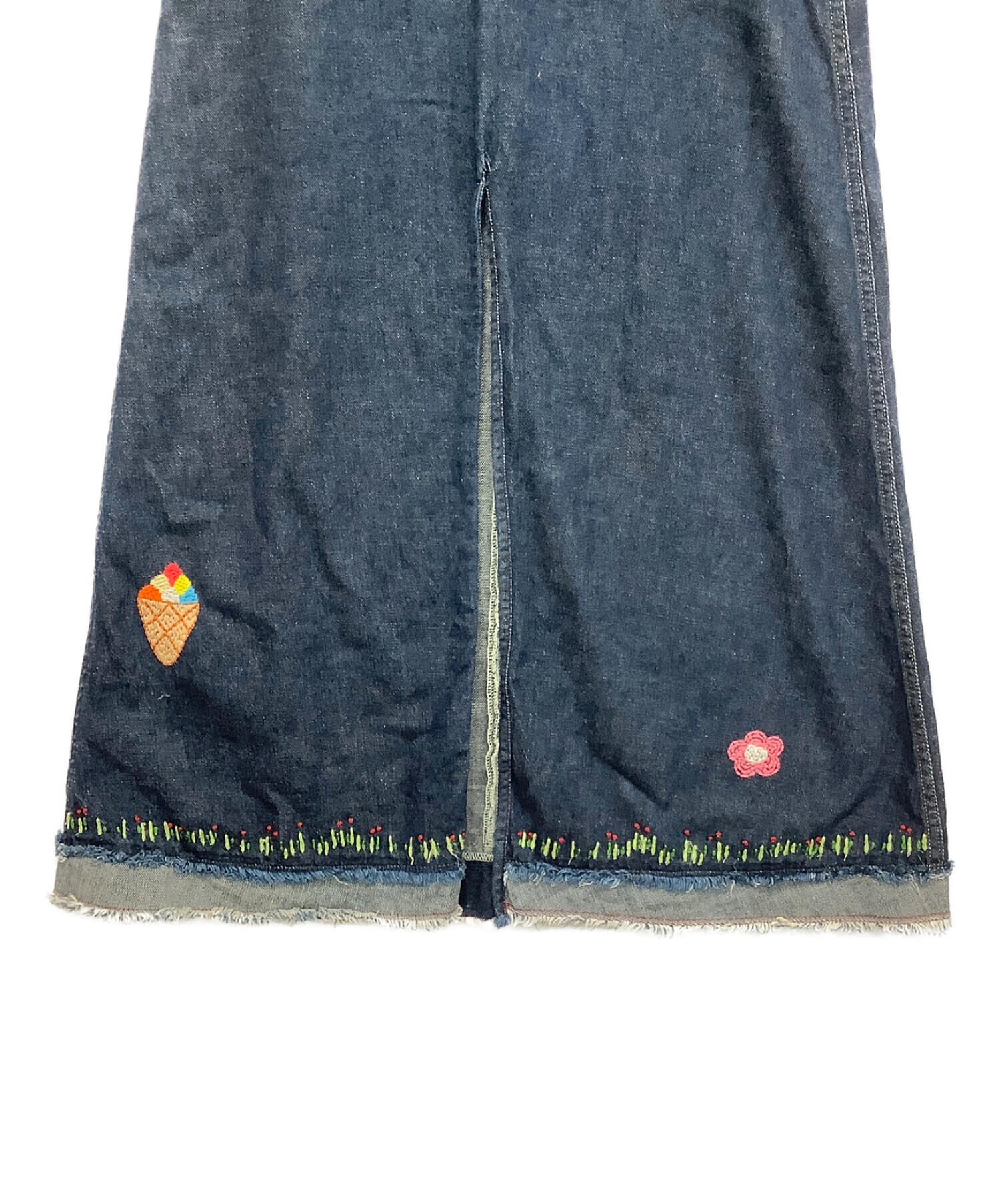 Hysteric Glamour (ヒステリックグラマー) 刺繍デニムスカート インディゴ サイズ:フリーサイズ