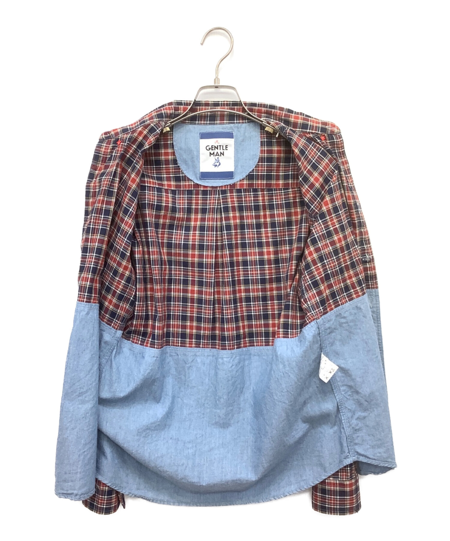 中古・古着通販】Mr.Gentleman (ミスタージェントルマン) CHAMBRAY CHECK SHIRTS レッド×ネイビー×ブルー  サイズ:S｜ブランド・古着通販 トレファク公式【TREFAC FASHION】スマホサイト