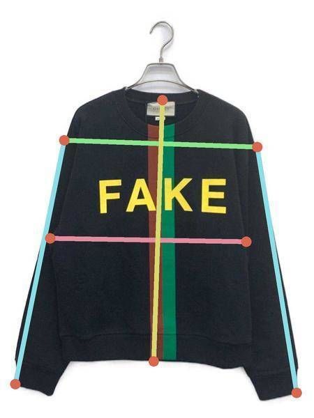 【中古・古着通販】GUCCI (グッチ) Fake/Not Print Sweatshirt 