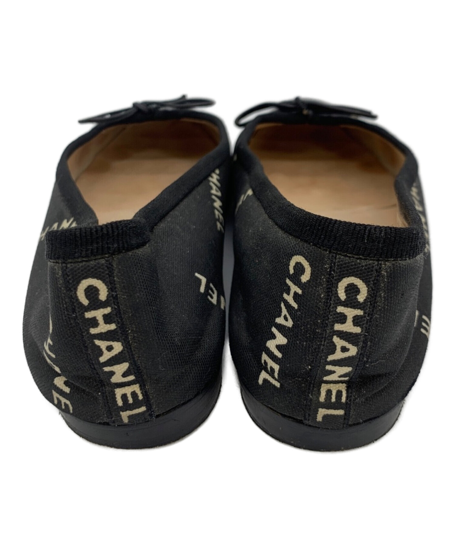 CHANEL (シャネル) バレエシューズ ブラック サイズ:35.5