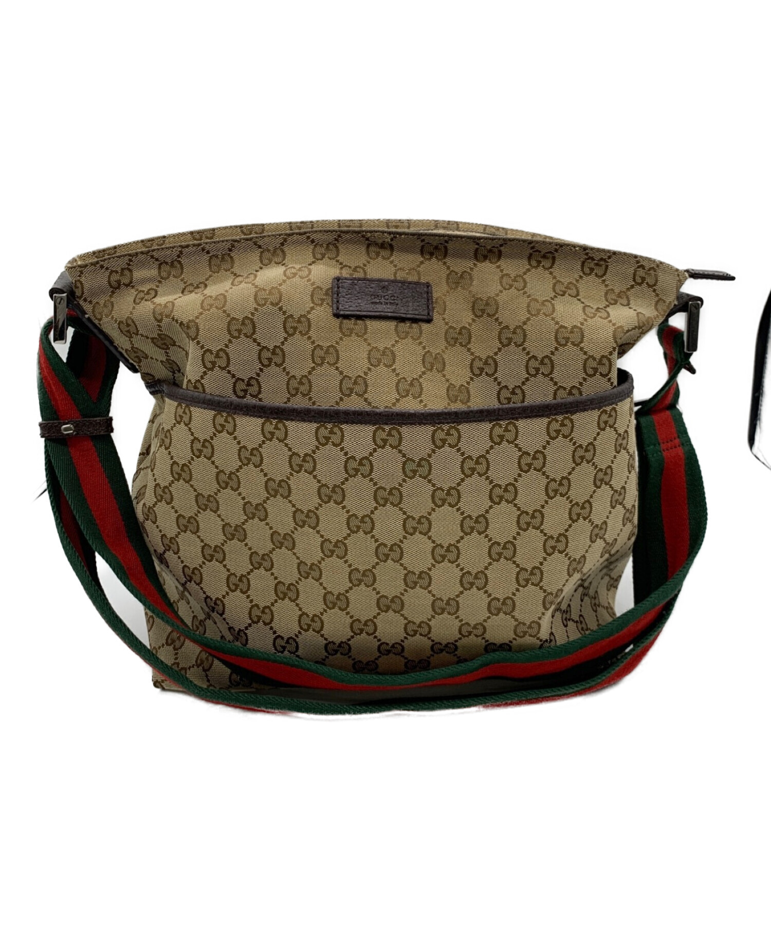 中古・古着通販】GUCCI (グッチ) ショルダーバッグ ブラウン×ベージュ