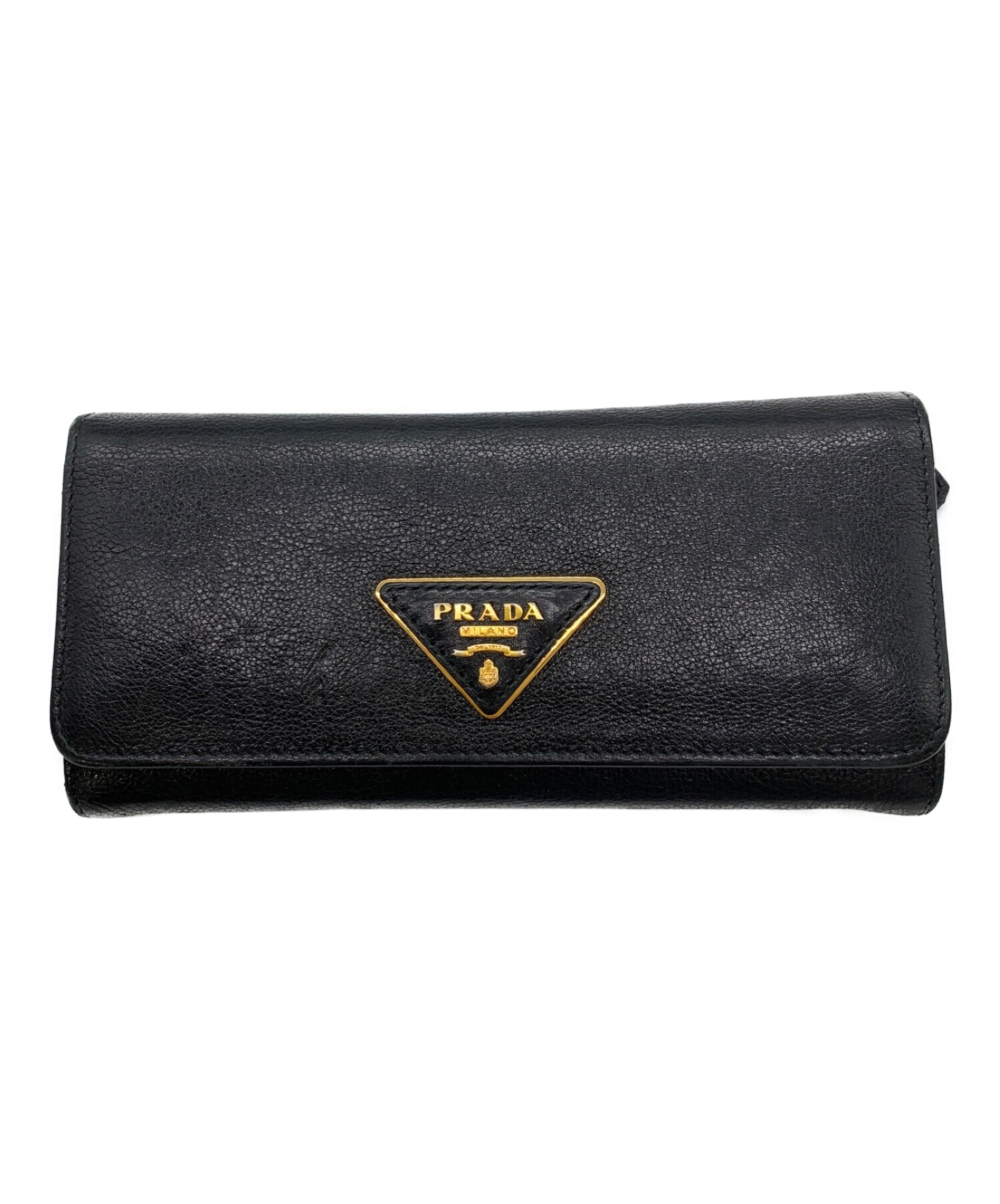 中古・古着通販】PRADA (プラダ) 長財布 ブラック｜ブランド・古着通販