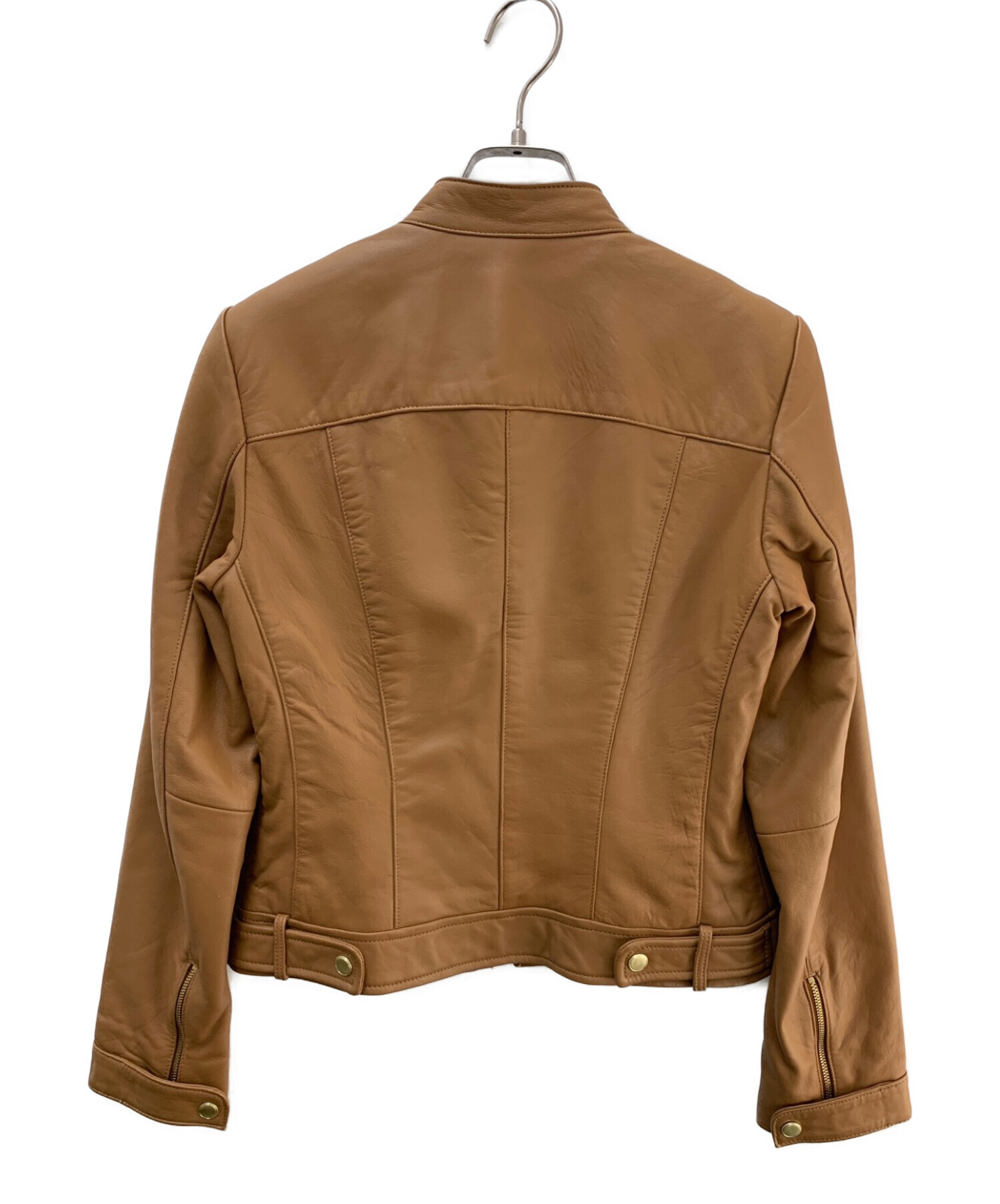 Cole haan hotsell leather zip jacket