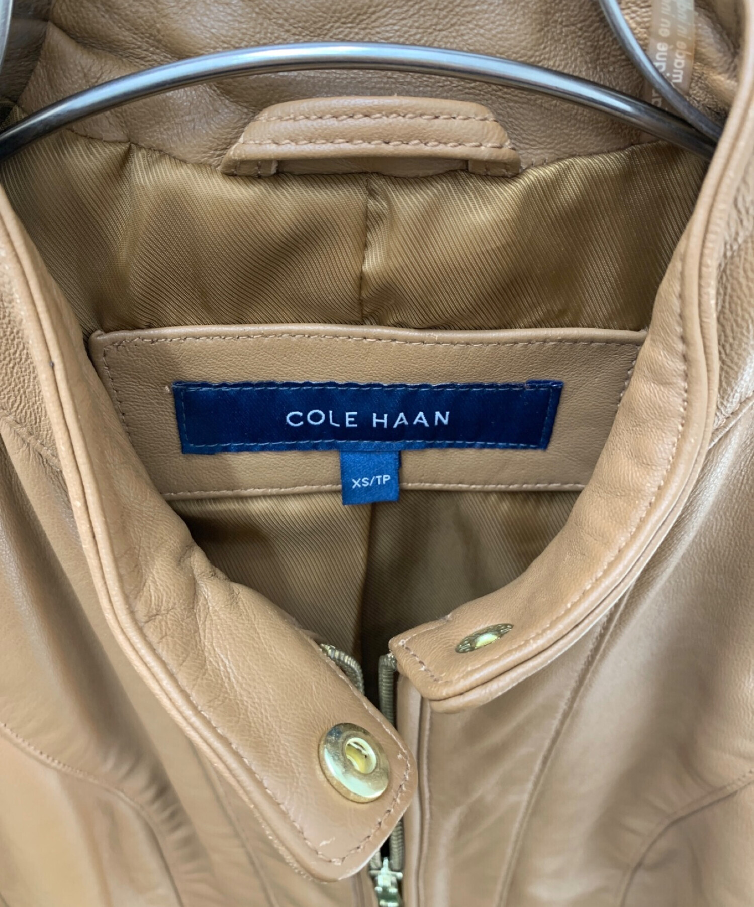 Cole haan women's leather moto outlet jacket