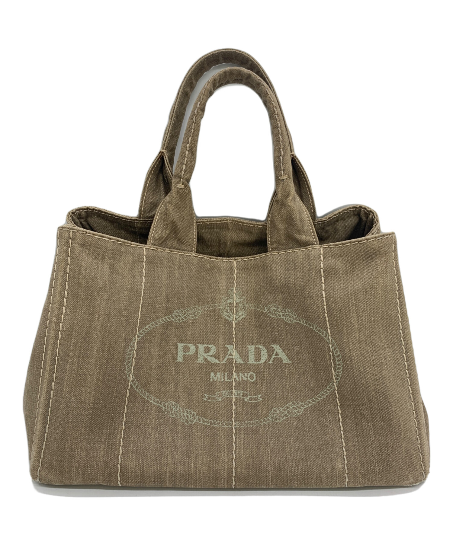 中古・古着通販】PRADA (プラダ) カナパトートバッグ ベージュ｜ブランド・古着通販 トレファク公式【TREFAC FASHION】スマホサイト