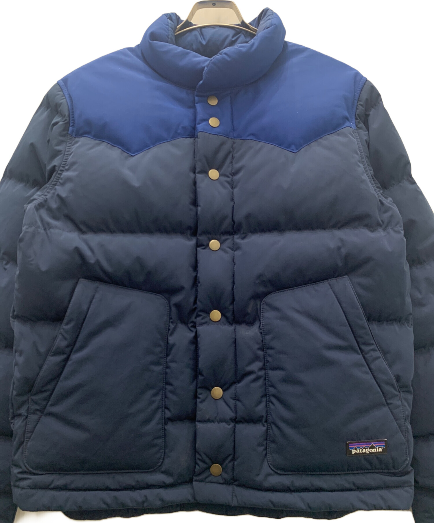 中古・古着通販】Patagonia (パタゴニア) ビビーダウンジャケット ネイビー×ブルー サイズ:Ｓ｜ブランド・古着通販  トレファク公式【TREFAC FASHION】スマホサイト