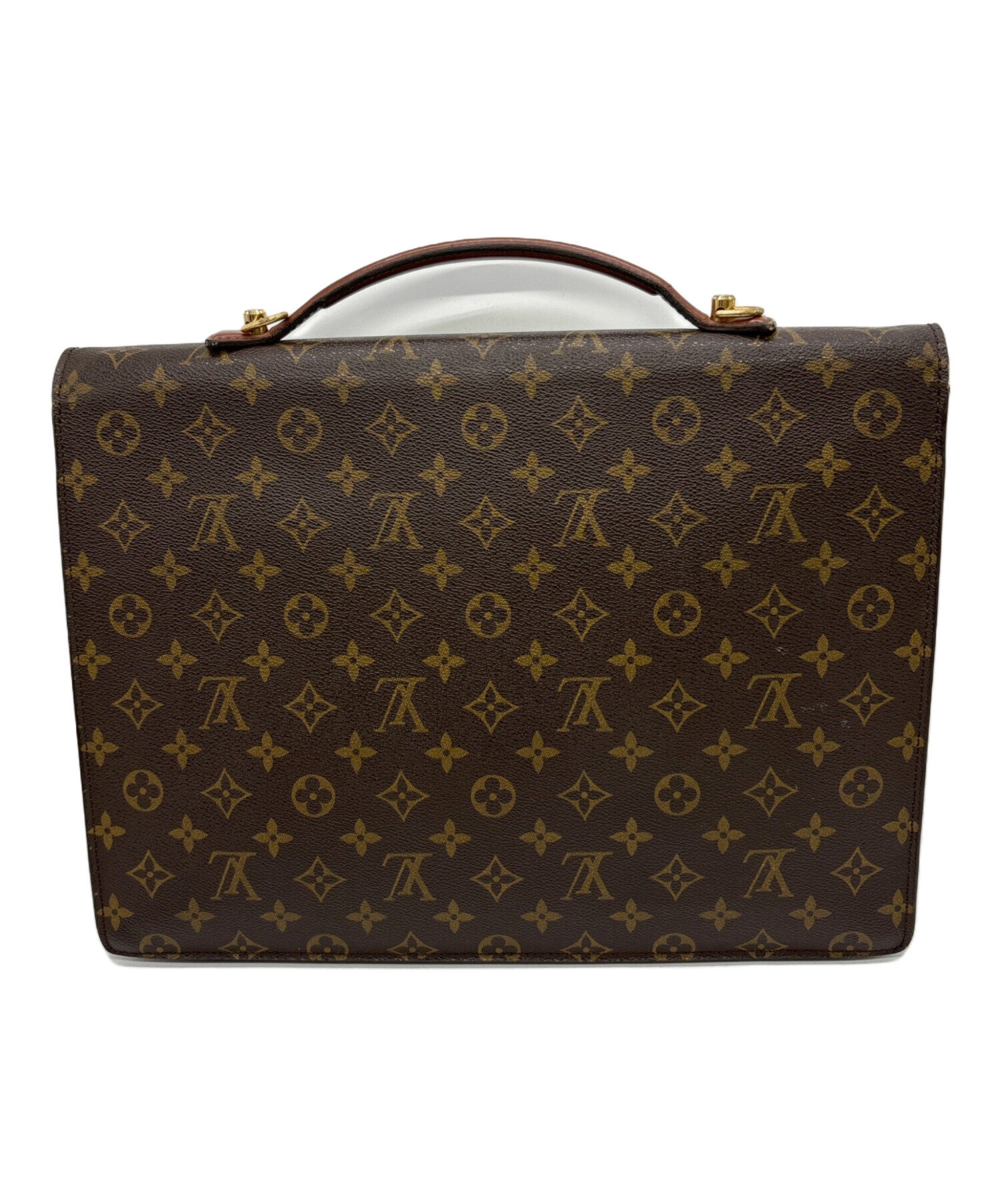 中古・古着通販】LOUIS VUITTON (ルイ ヴィトン) ポルトドキュマン ショルダーストラップ欠品 ブラウン｜ブランド・古着通販  トレファク公式【TREFAC FASHION】スマホサイト