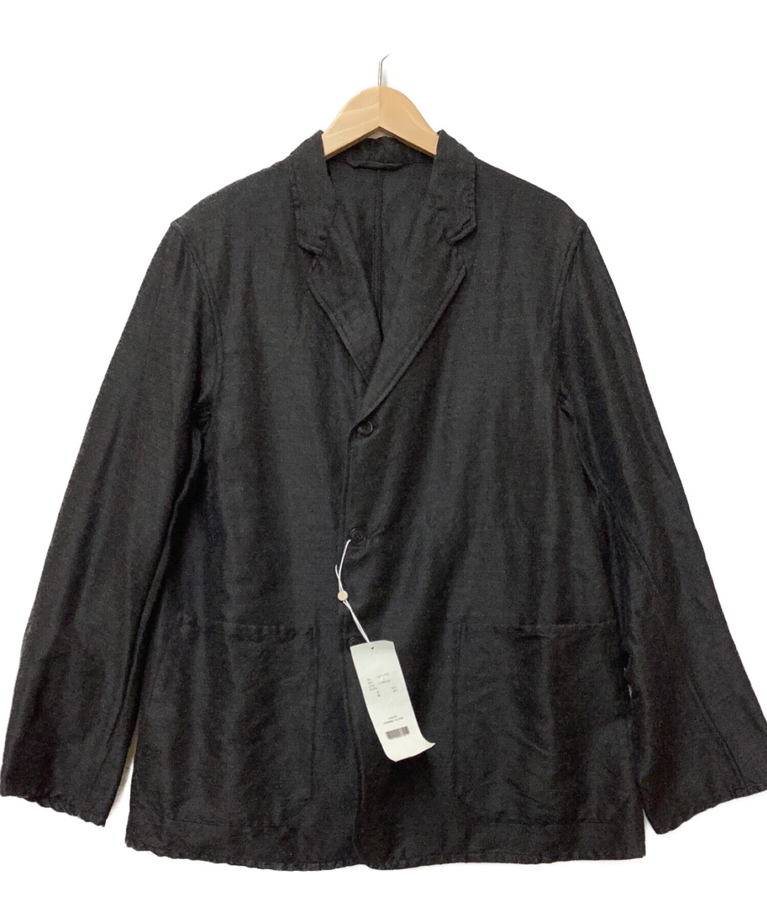 COMOLI (コモリ) ウールシルクジャケット チャコールグレー サイズ:SIZE 2 未使用品