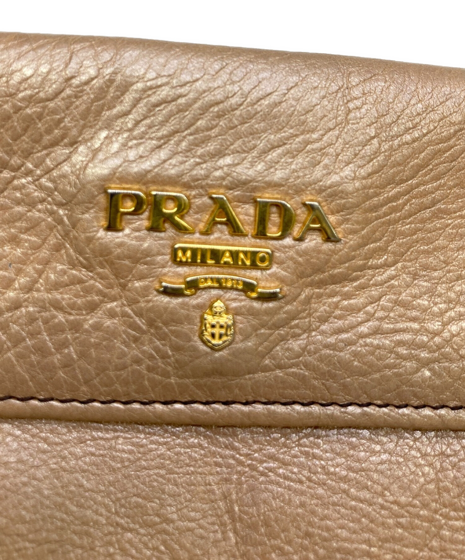 PRADA (プラダ) 2つ折り財布 ベージュ