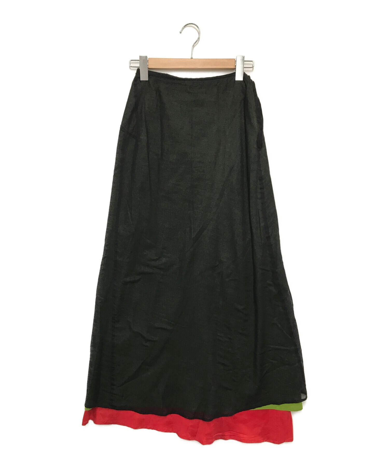 Y's (ワイズ) レイヤードスカート グリーン サイズ:S