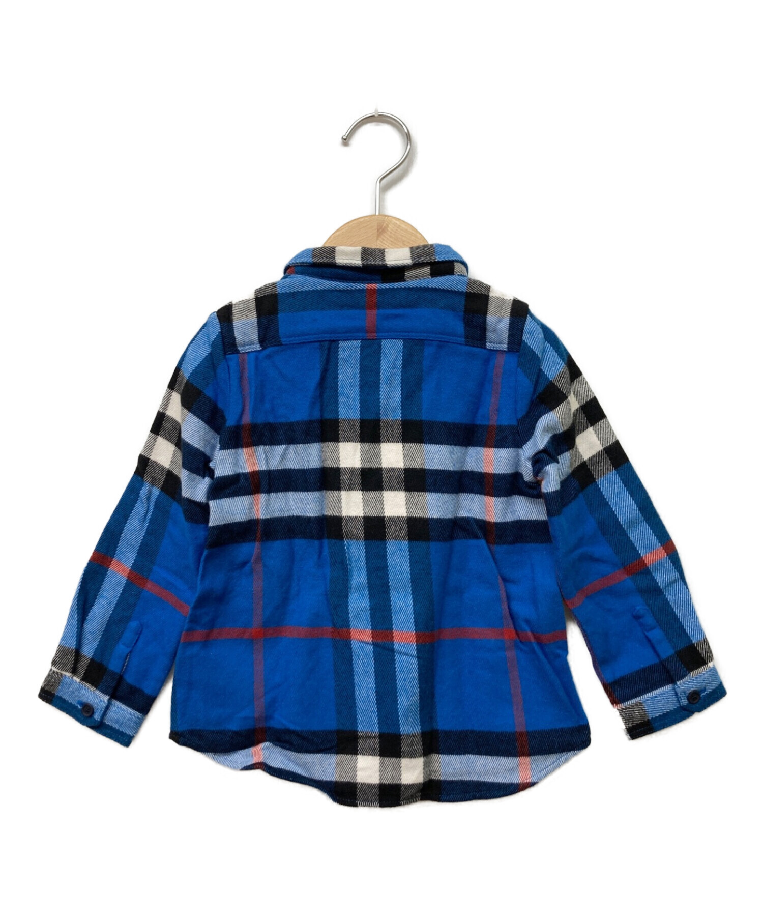 BURBERRY CHILDREN (バーバリー チルドレン) チェックシャツ ブルー サイズ:2Y(92) 未使用品