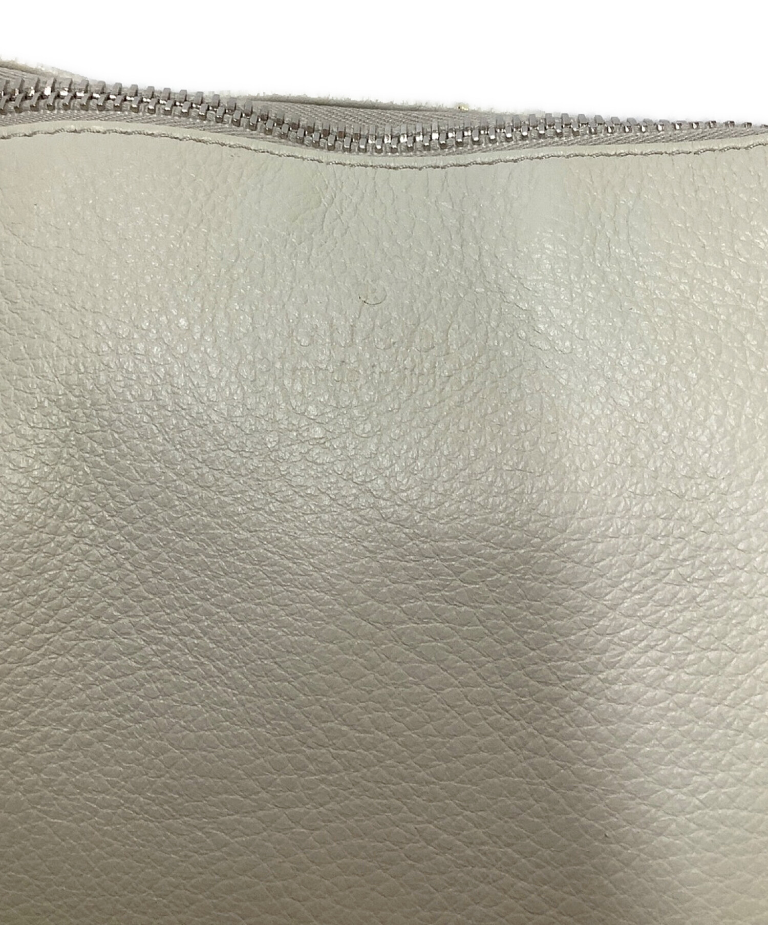 中古・古着通販】GUCCI (グッチ) レザーショルダーバッグ アイボリー