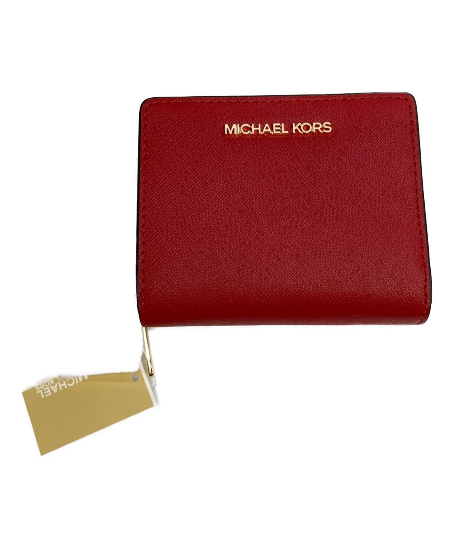 【美品✨】 MICHAEL KORS マイケルコース 二つ折り 財布 レッド