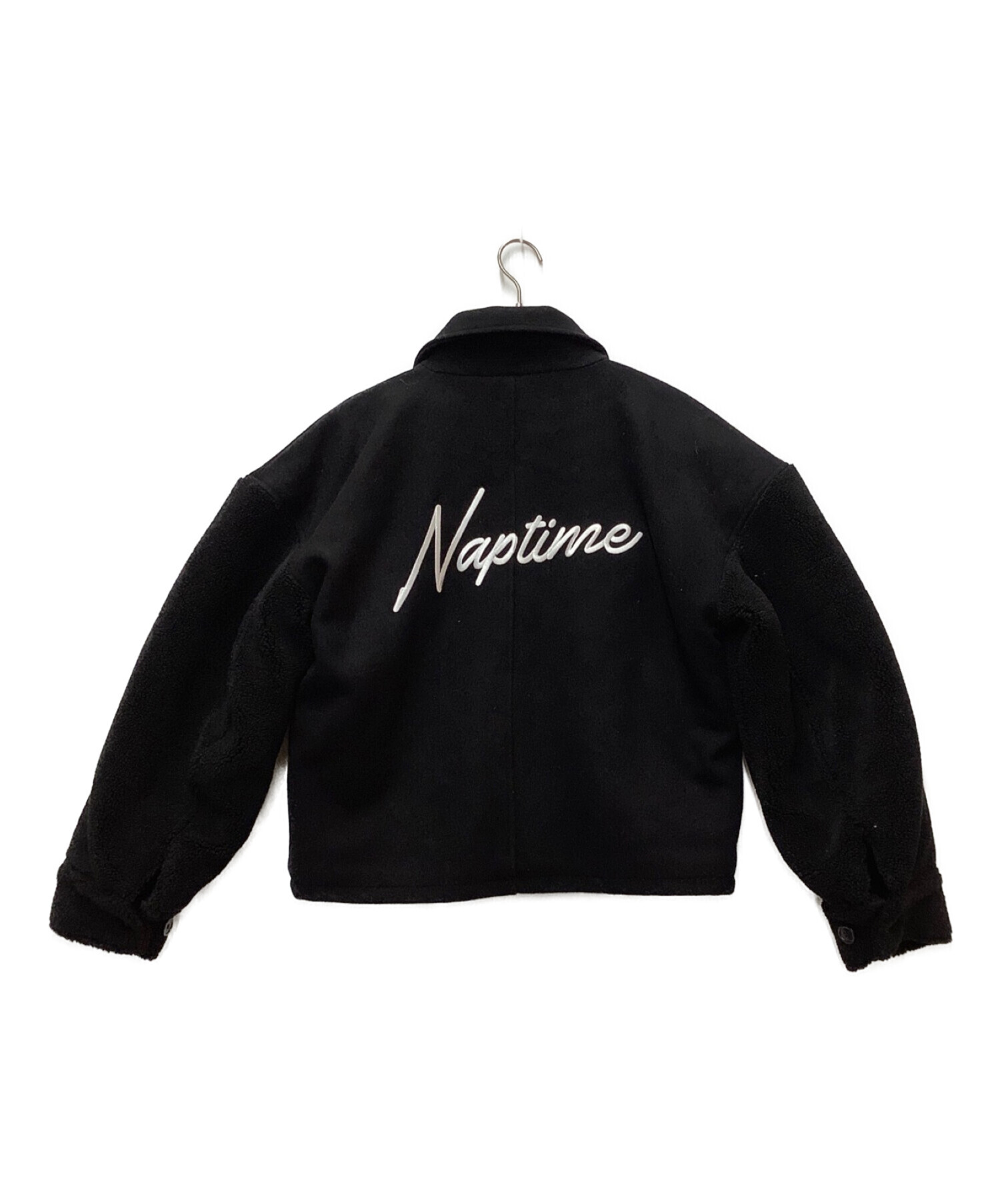 Naptime (ナップタイム) ボア切替ジャケット ブラック サイズ:M
