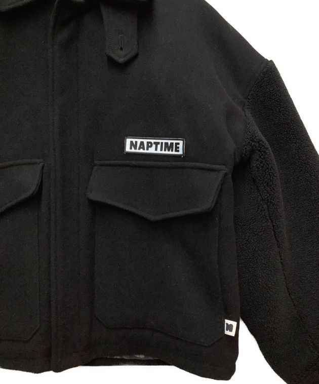 Naptime (ナップタイム) ボア切替ジャケット ブラック サイズ:M