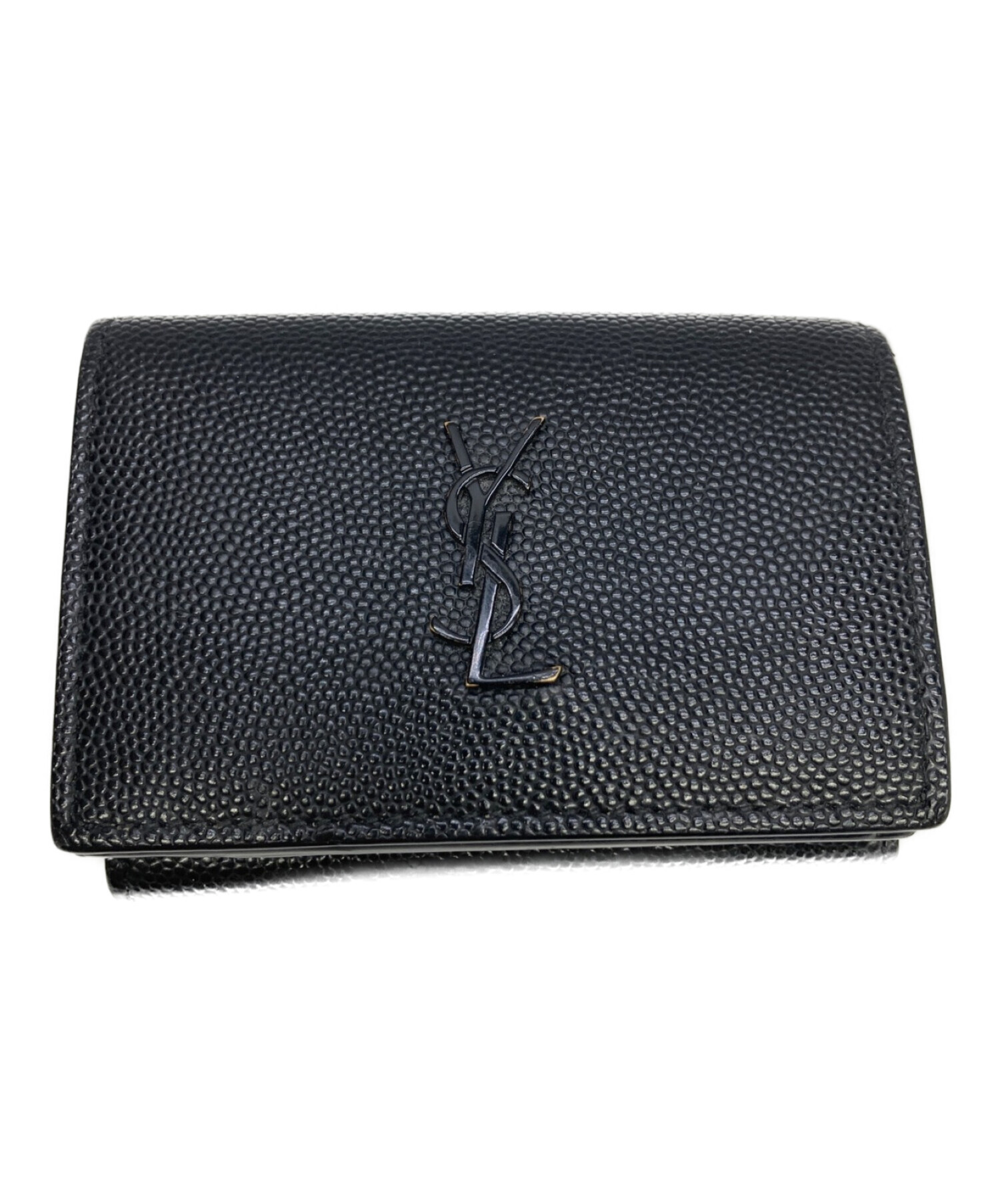 SAINT LAURENT イヴサンローラン 三つ折り財布 財布約9cm×12cm×2cm