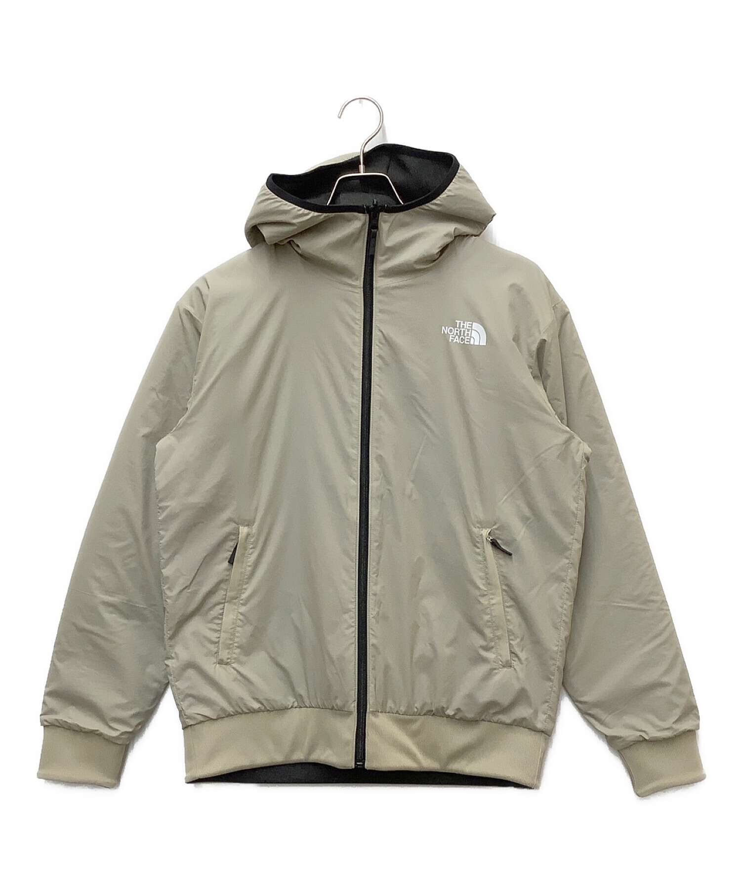 THE NORTH FACE (ザ ノース フェイス) リバーシブルテックエアーフーディ ベージュ×グレー サイズ:M